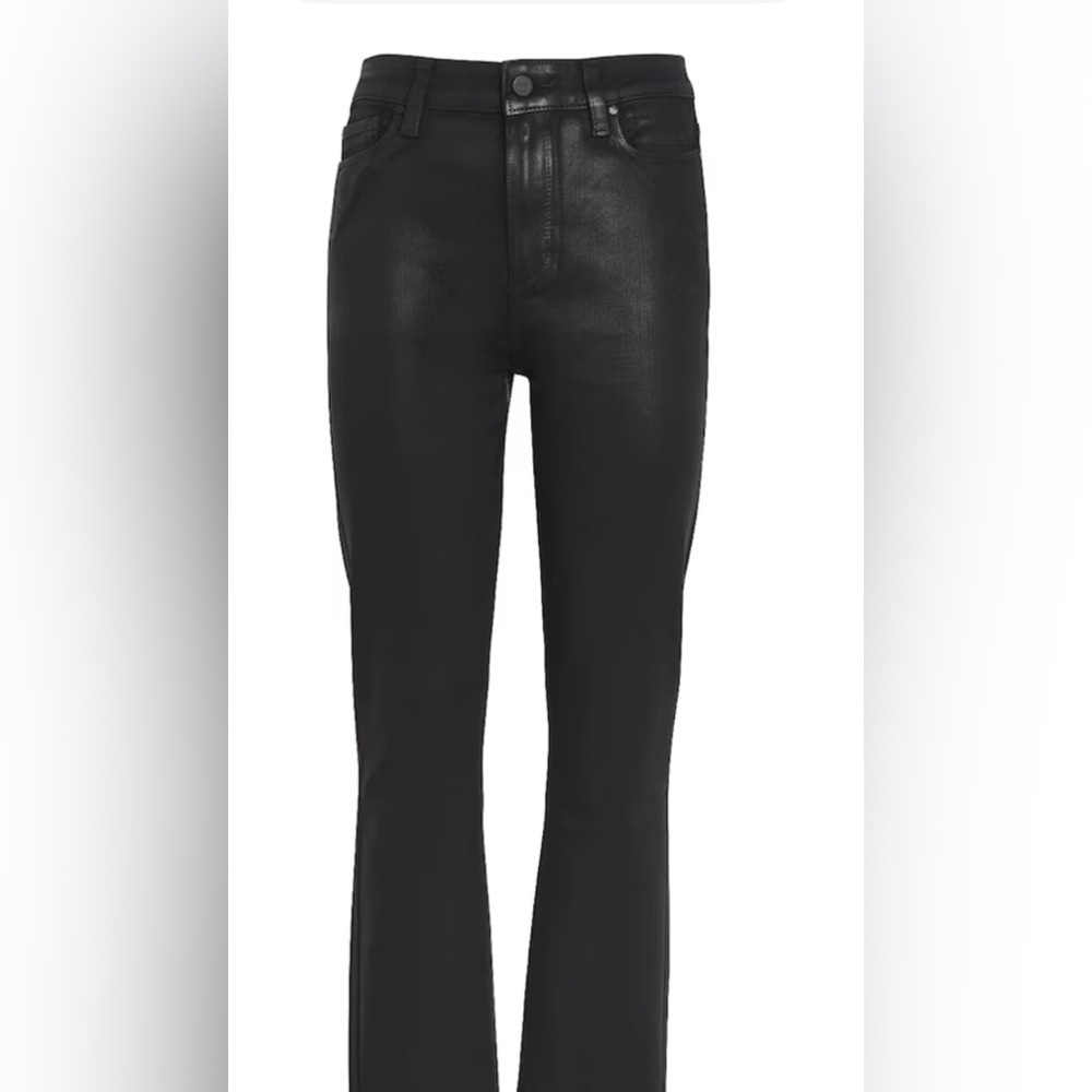 PAIGE Women's Cindy Black coated Skinny Jeans size 28
